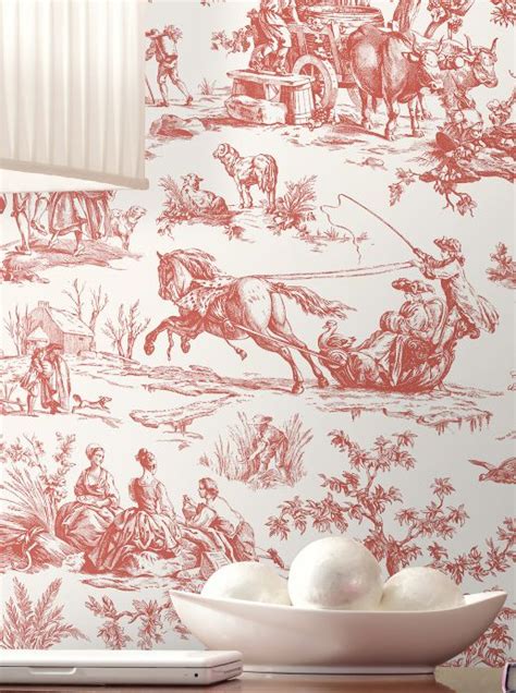 Papier peint Toile de Jouy : Classique français .